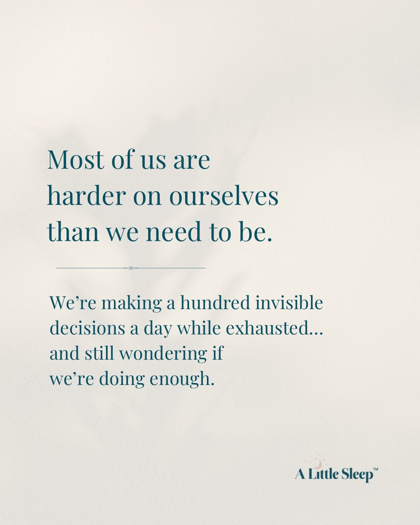 Motherhood asks so much of us in ways no one really sees.
The mental load. The invisible decisions. The constant second-guessing. The wondering if we handled that better.
If this is you lately, you&rsquo;re not alone 🤍

#motherhood #raisingtinyhuman
