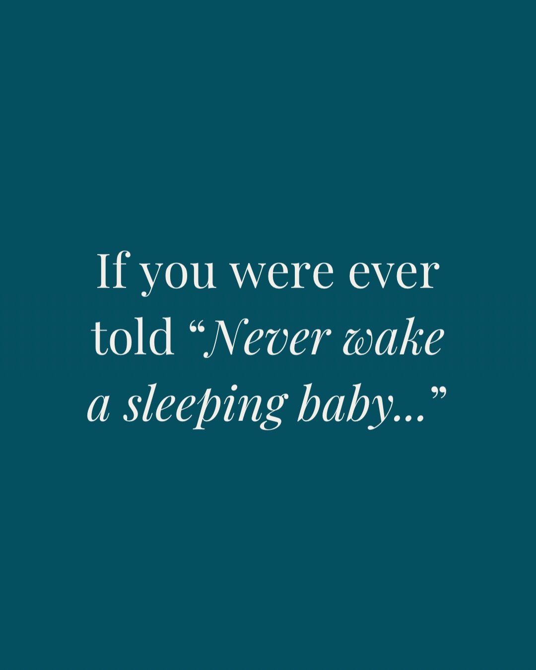 We&rsquo;ve all heard &ldquo;Never wake a sleeping baby,&rdquo; but sometimes, waking them is exactly what helps them sleep better at night 🤍

Babies only need so much sleep in a 24-hour period. When too much sleep happens during the day, it can tak