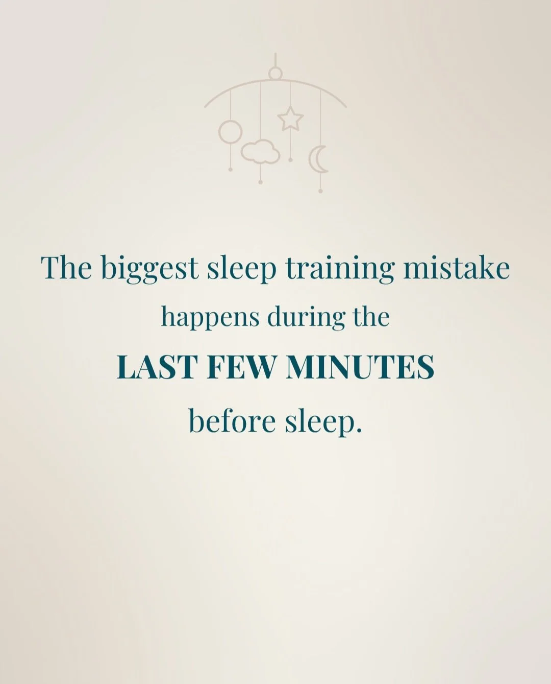 One of the biggest misconceptions about sleep training is that you&rsquo;re supposed to stop helping your baby.

That&rsquo;s simply not true.

In fact, one of the biggest sleep training mistakes happens right before your baby falls asleep.
The mista