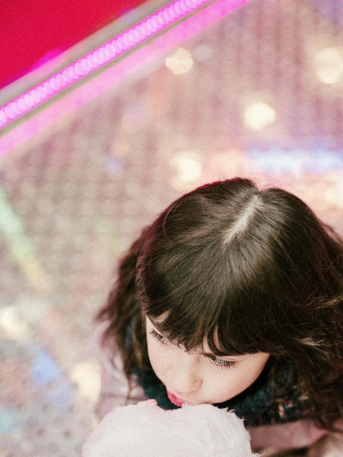 Vogue des marrons, 2025.
Se souvenir des moments simples : le d&eacute;lice d&rsquo;une barbe &agrave; papa, une p&ecirc;che aux canards r&eacute;ussie.
Des moments qui, l&rsquo;air de rien, deviennent flous avec le temps, et que la photo permet de g