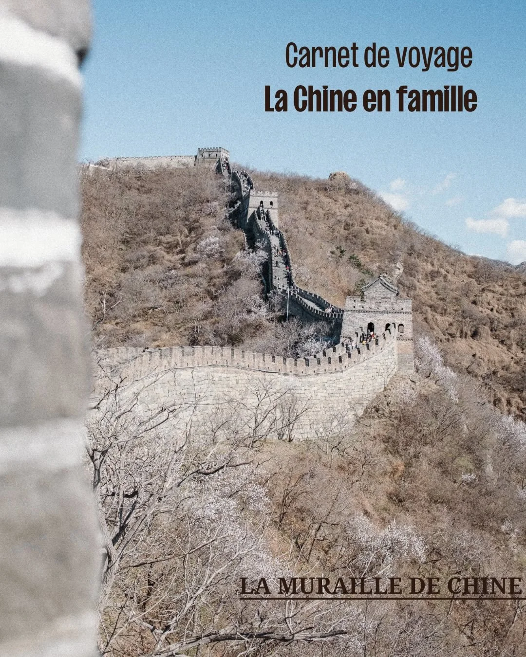 La muraille de Chine, c&rsquo;&eacute;tait incroyable. Vraiment.
Genre j&rsquo;ai failli pleurer, tellement c&rsquo;&eacute;tait fou d&rsquo;&ecirc;tre l&agrave;.

On a pu se balader sur la portion de Mutianyu, situ&eacute;e &agrave; 1h30 de P&eacute