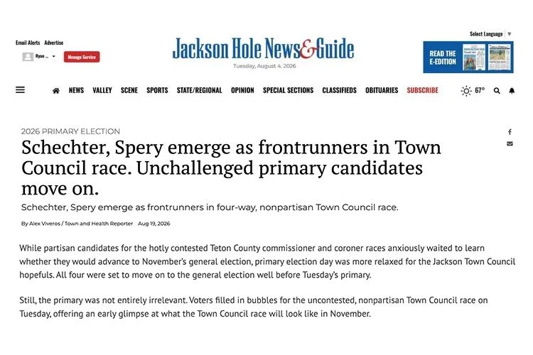 Schechter, Spery emerge as frontrunners in Town Council race. Unchallenged primary candidates move on.