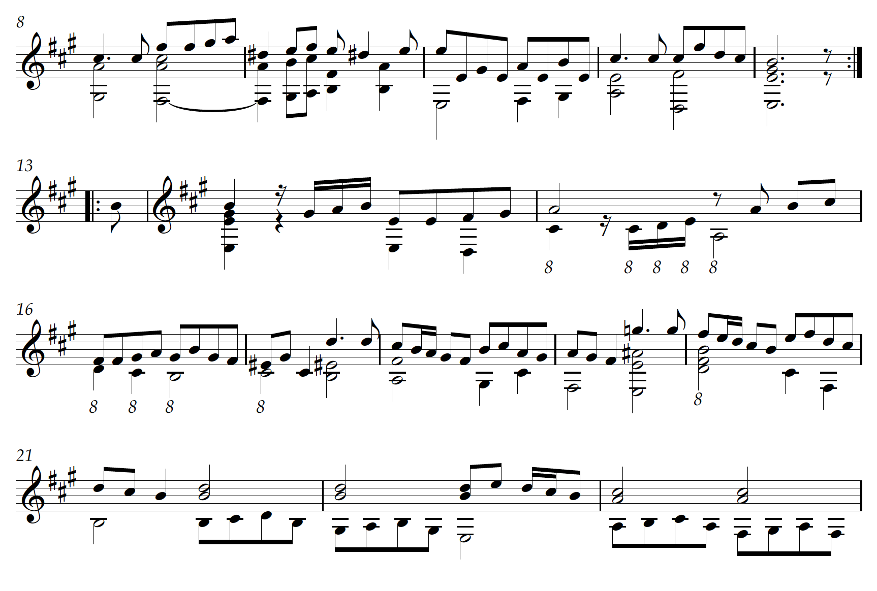 S.L. Weiss: Three pieces from Sonata for solo lute. W 23.1-10 [London MS]