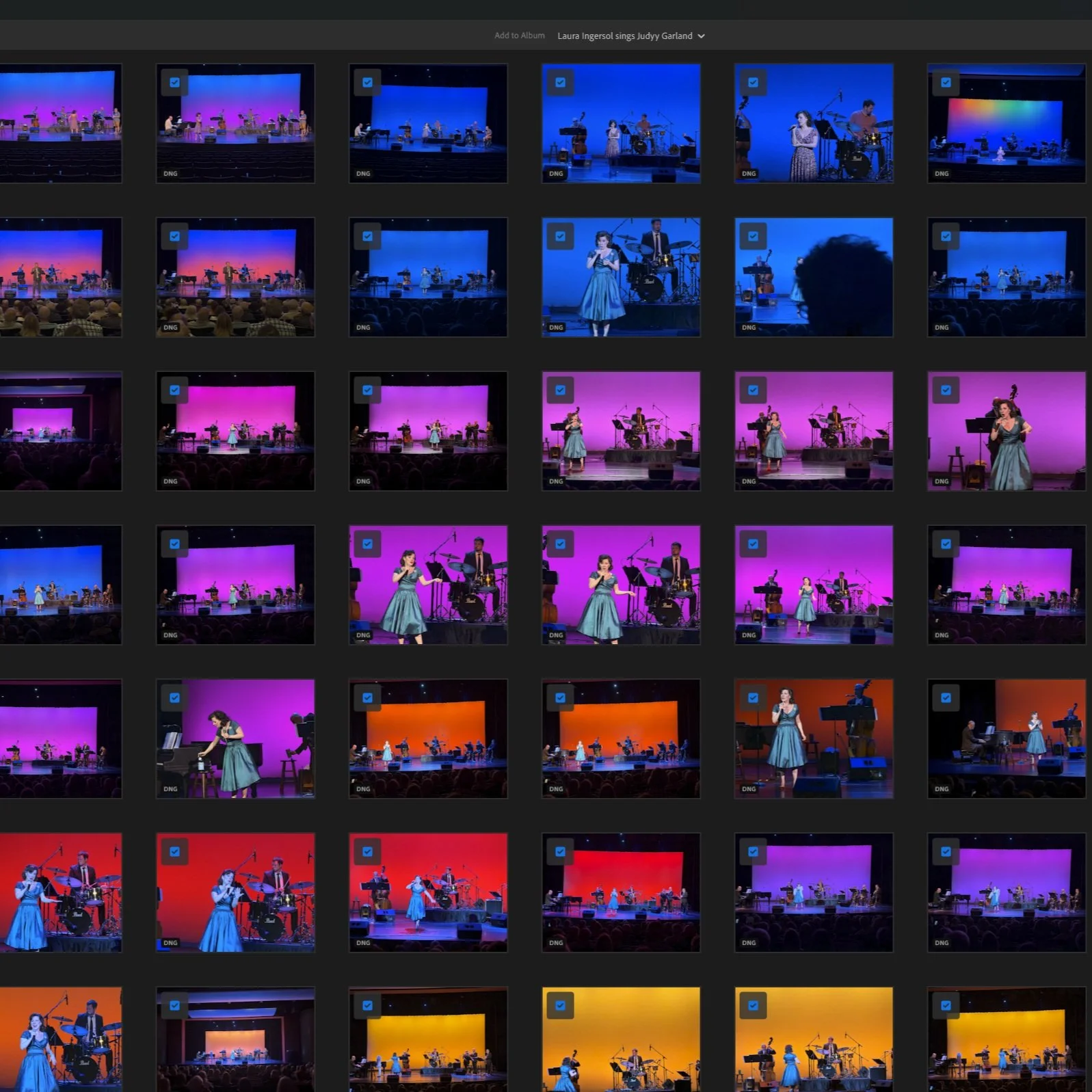 Importing some pictures I took of last night's concert into Lightroom to do some cropping and maybe fix some exposures to hopefully do a pretty post on Sunday. I'm really trying to put up more pretty pictures of my work. I really love a technicolor c