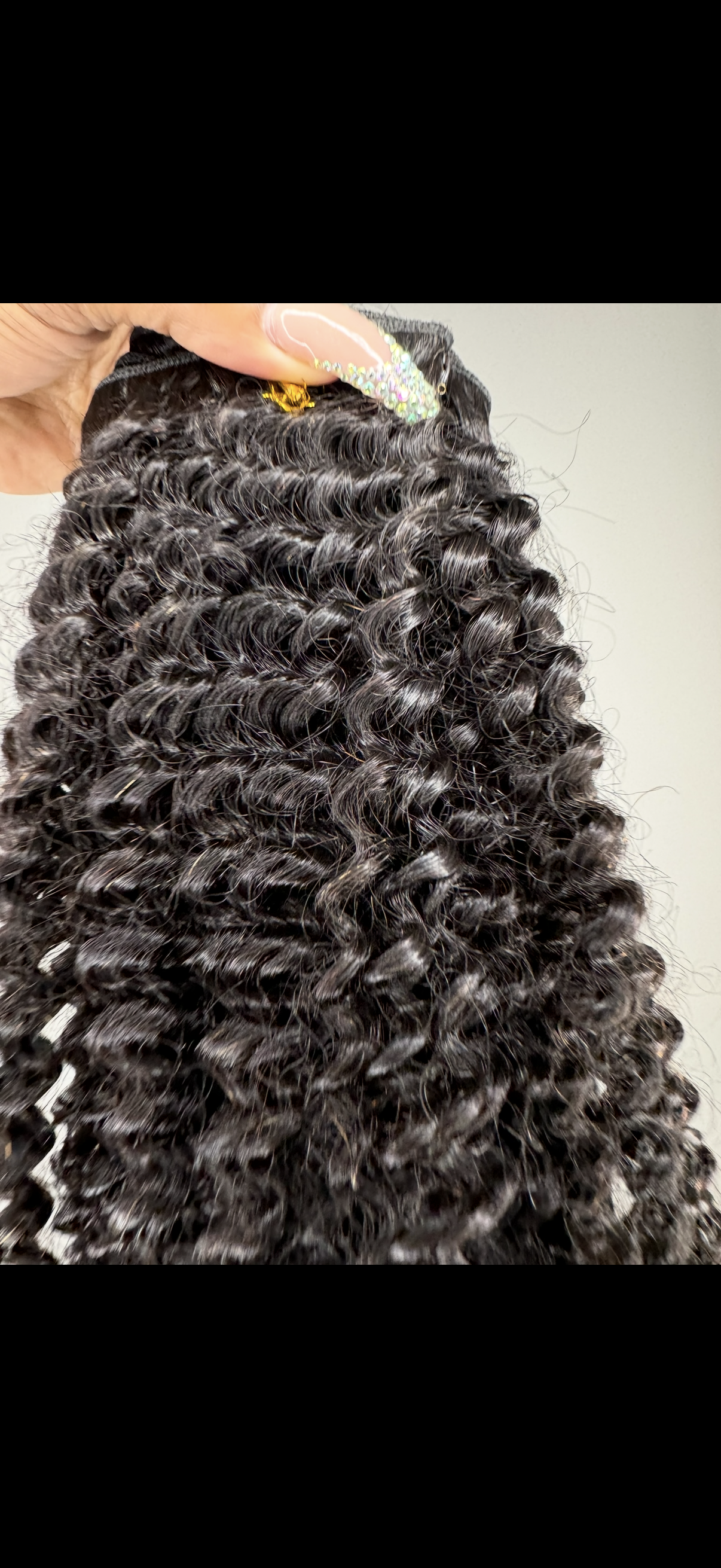 Brazilian Jerry Curl Clip-Ins