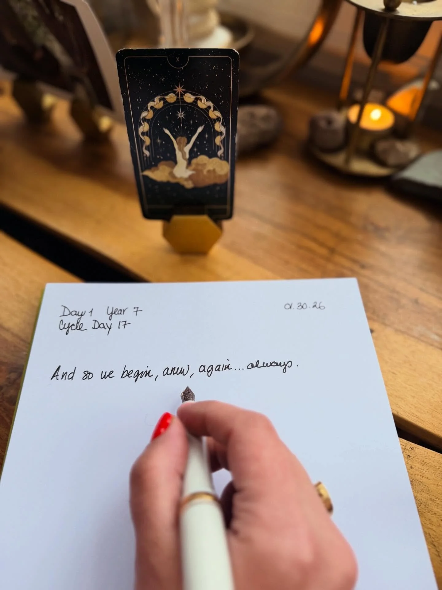 _

𝑫𝒂𝒚 𝒐𝒏𝒆, 𝒚𝒆𝒂𝒓 𝒔𝒆𝒗𝒆𝒏. 𝑨𝒏𝒅 𝒔𝒐 𝒘𝒆 𝒃𝒆𝒈𝒊𝒏 𝒂𝒏𝒆𝒘, 𝒂𝒈𝒂𝒊𝒏, 𝒂𝒍𝒘𝒂𝒚𝒔. 

There are so many things that I wish to do all at once. So many words, so many thoughts, so many things that I feel. How will I know you all? 

B