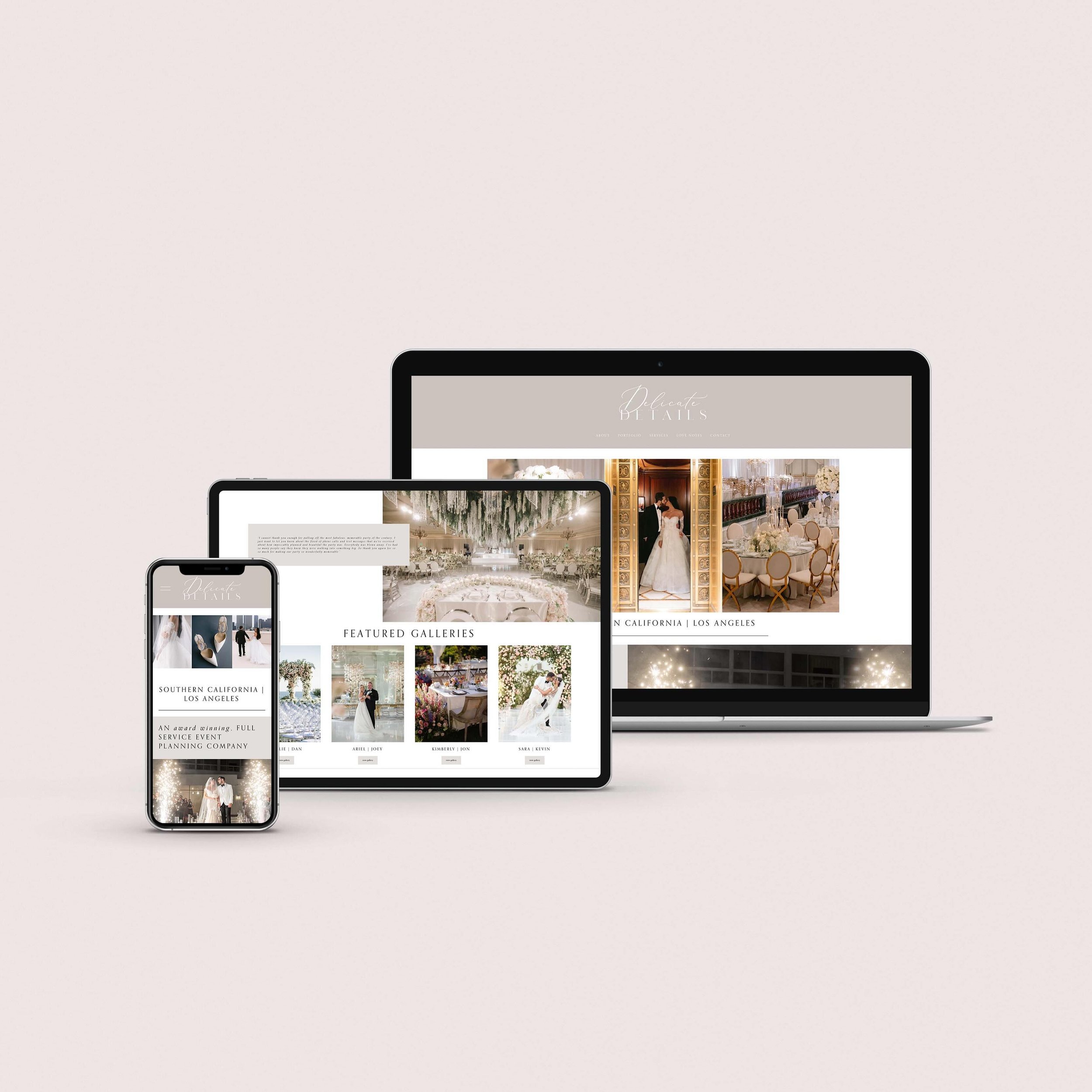 So excited for the launch of the website I designed for @delicatedetails &hellip; coming soon