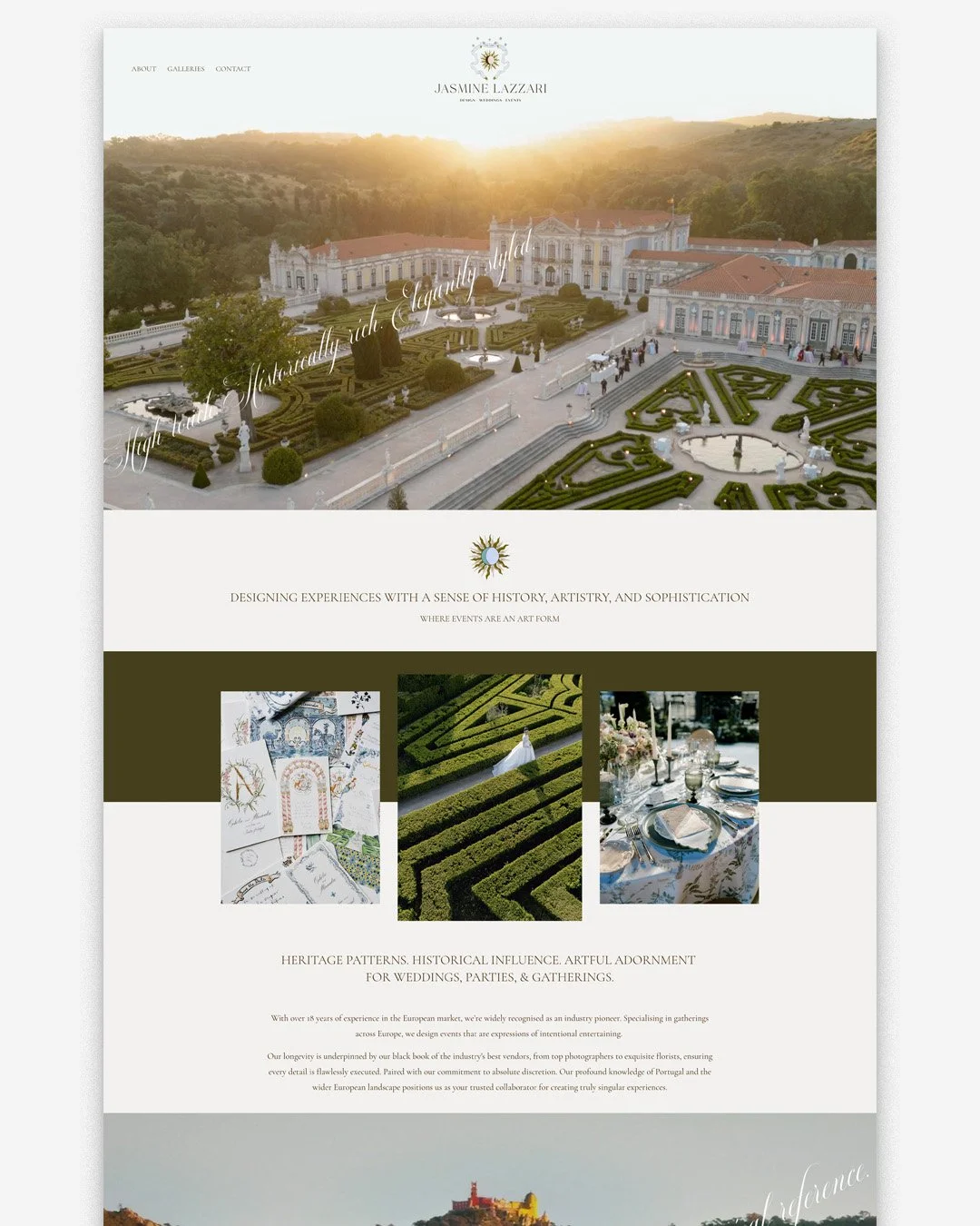 Portugal Wedding Planner and Designer Website