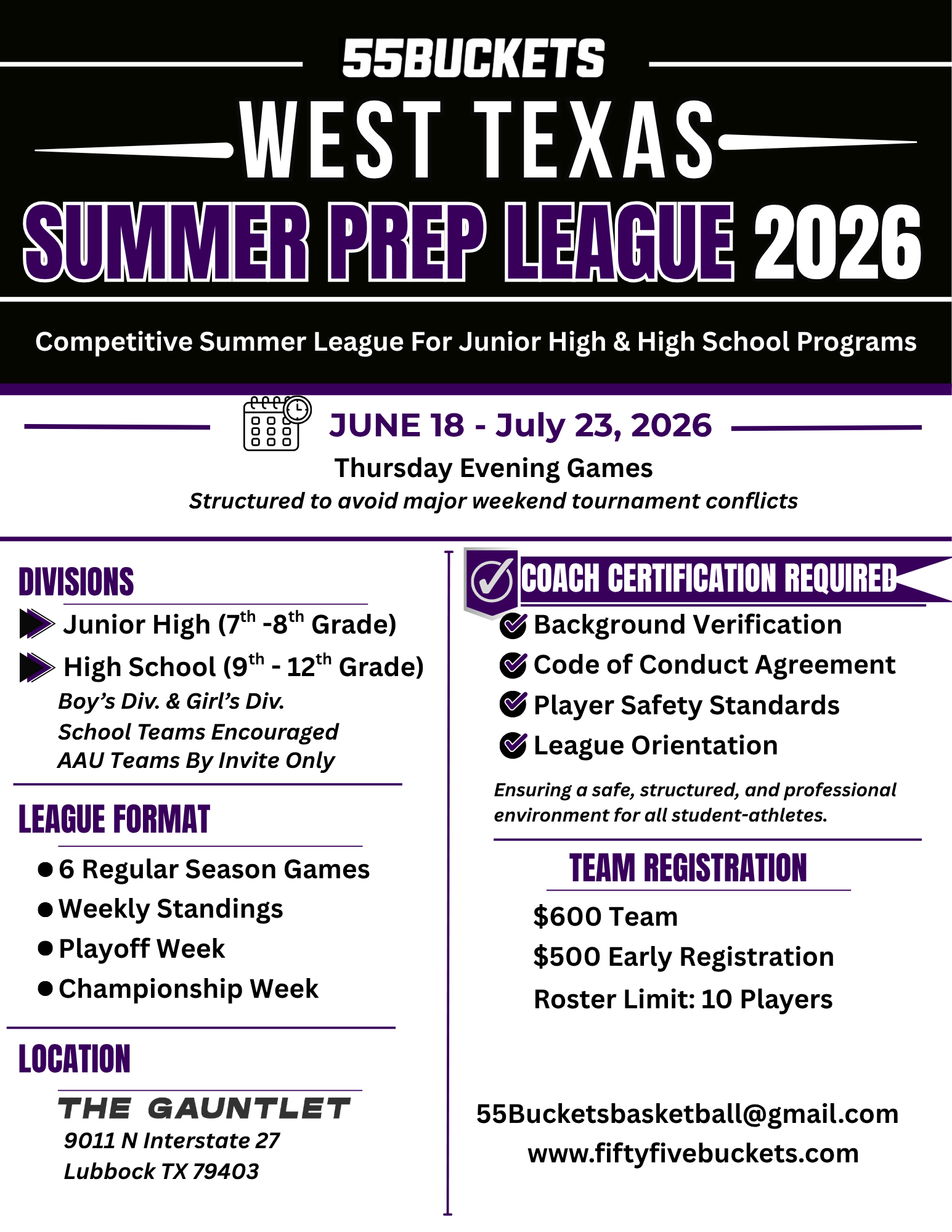 West Texas Prep League 2026