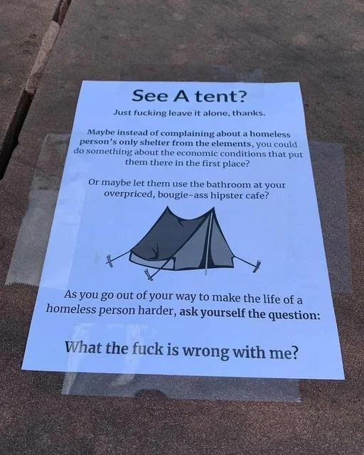 See a Tent?