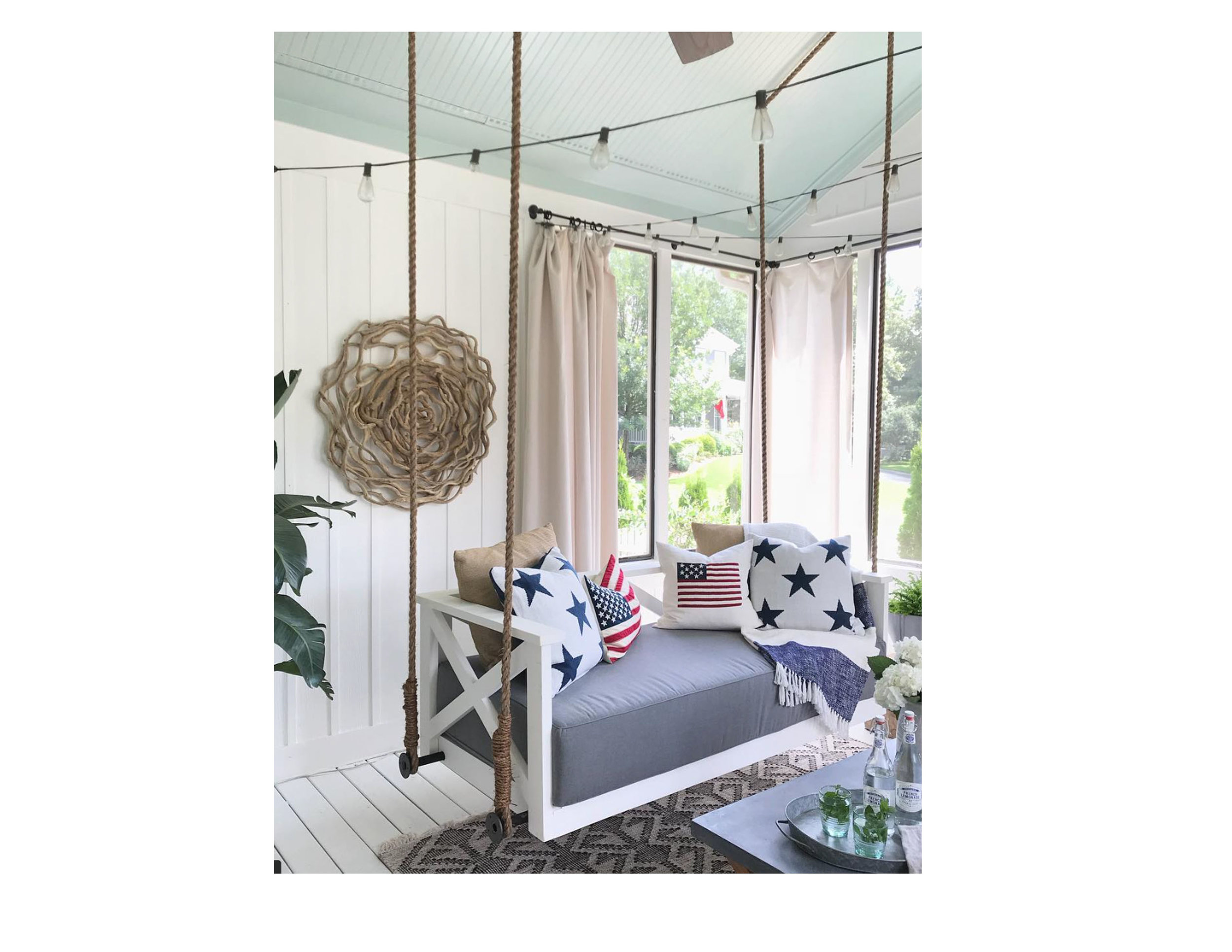 L & F Hanging Daybed