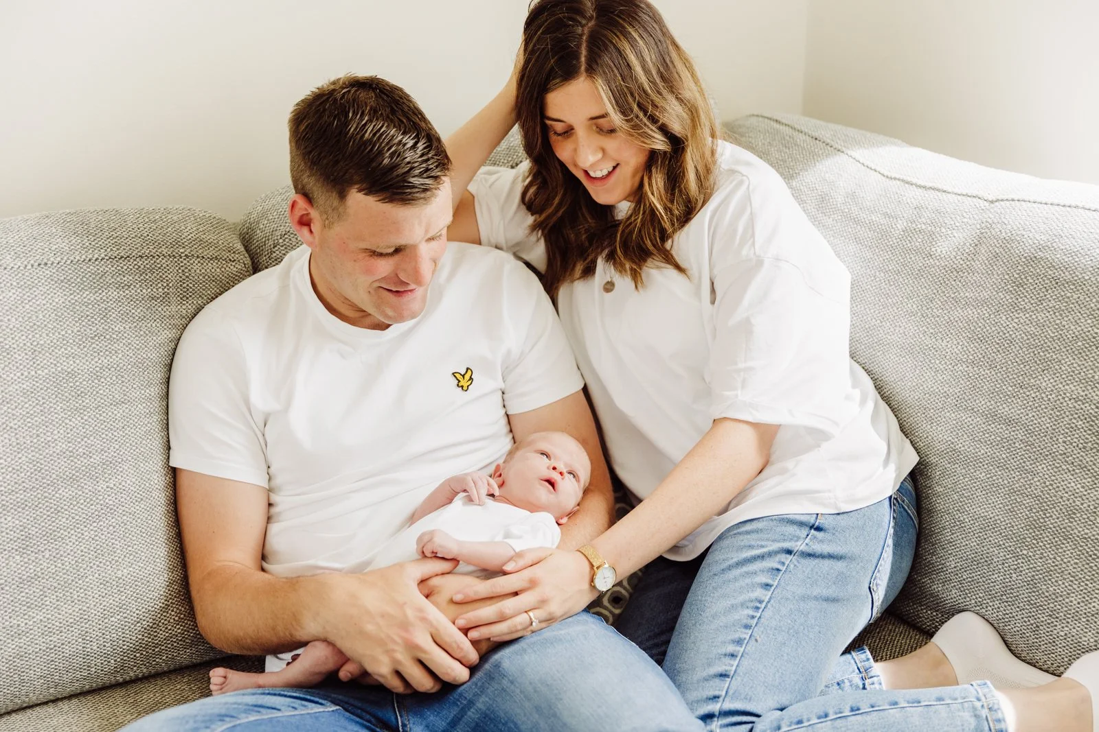 At home  family newborn photos longford