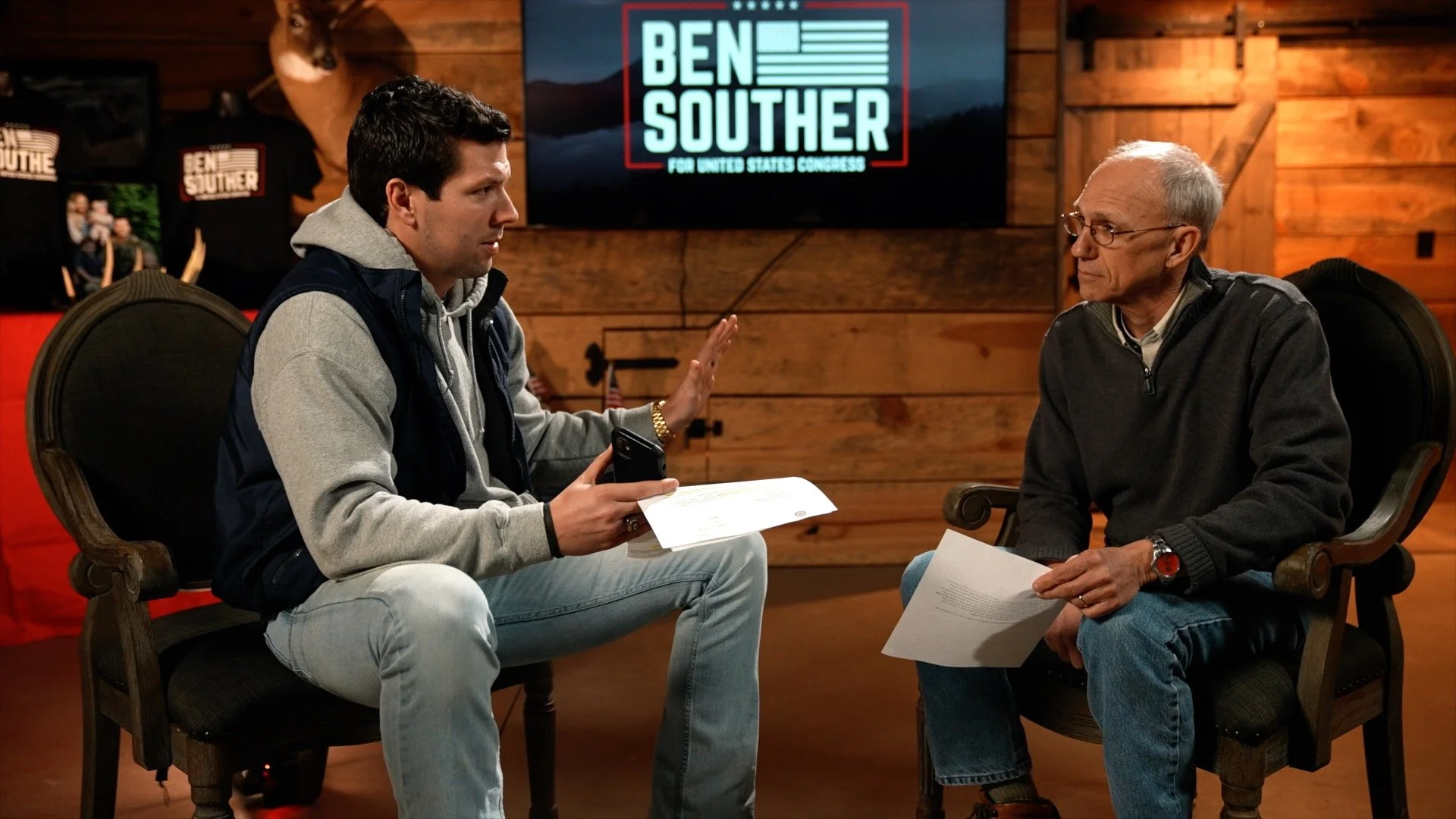 Joel Williams interviewing Ben on how his career in the FBI shaped his view on politics.