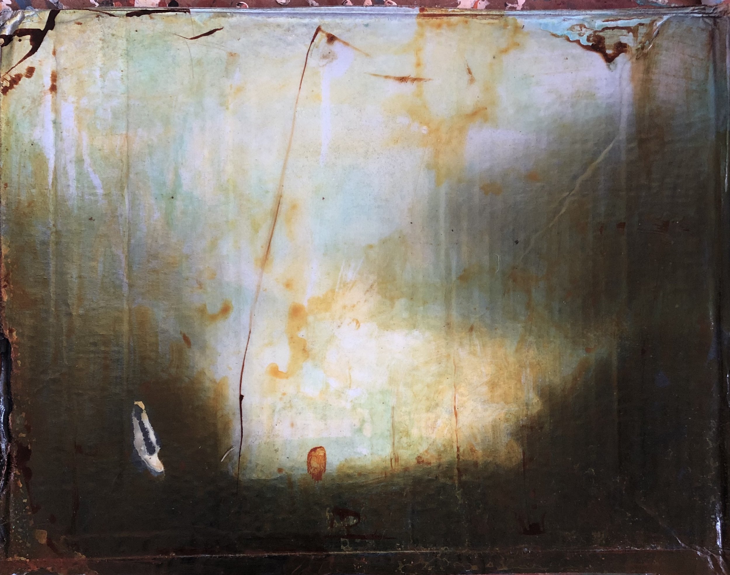 Spraypaint and Acrylic on Cardboard