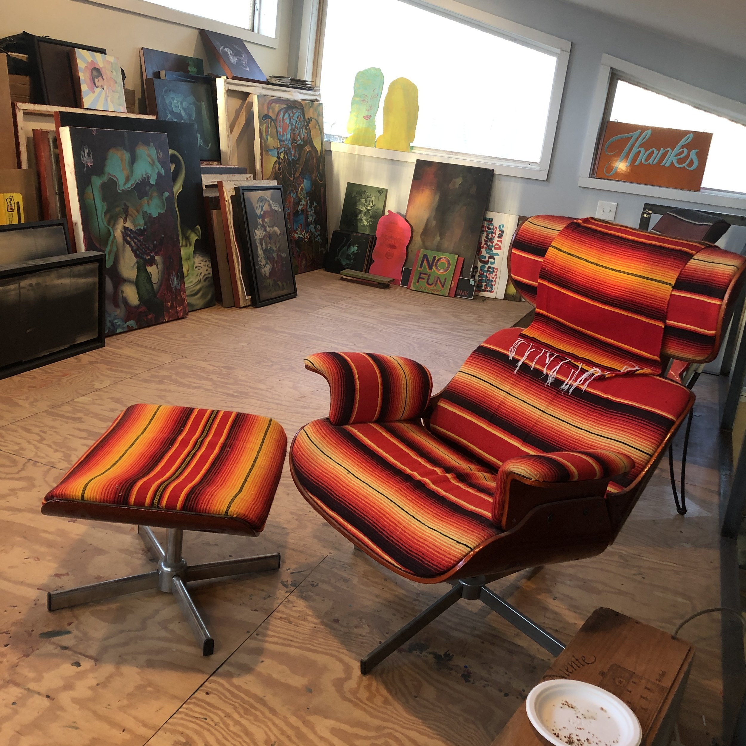 Eames knockoff inspired by Chicano lowrider culture