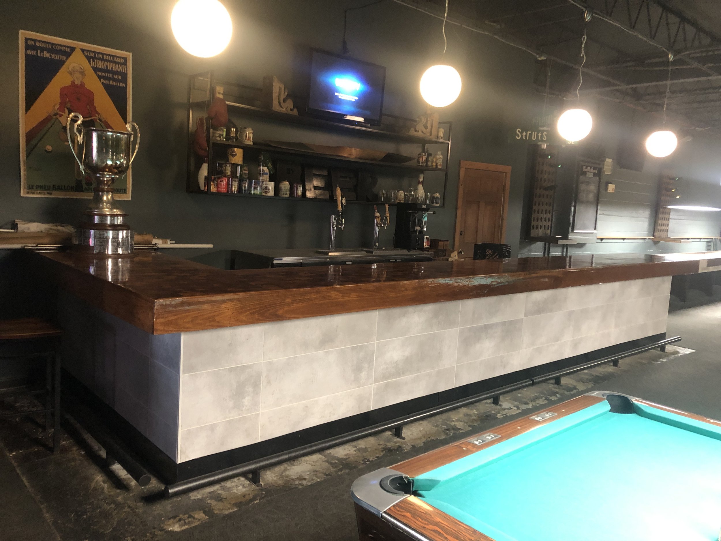 New bar design and build at Twains