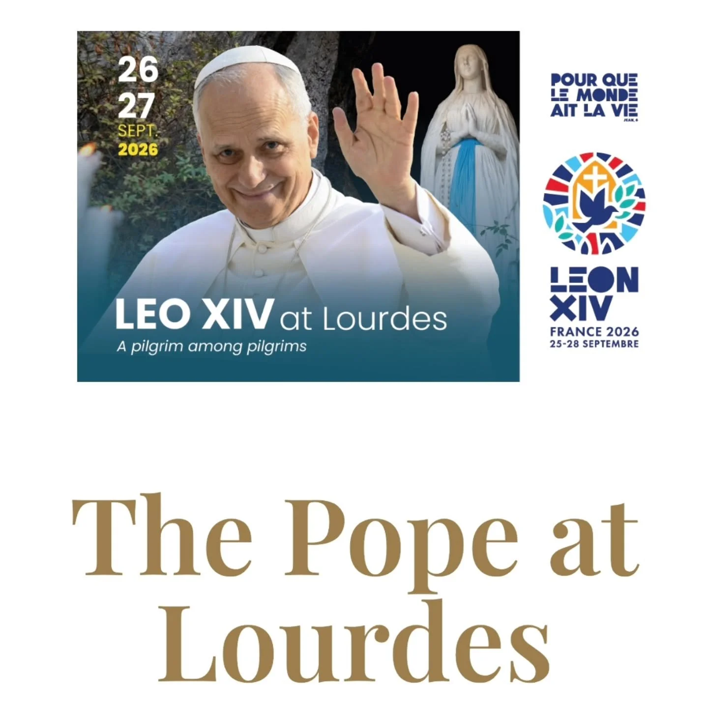 The Pope will be visiting Lourdes this weekend, if you're flying in to Lourdes this weekend be prepared for the mayhem!

For those of you visiting Lourdes we hope it is a blessed visit for you.
