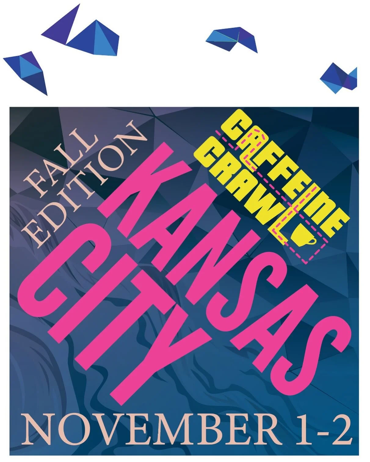 ☕️💙 For the coffee curious! We&rsquo;re featured in this fall&rsquo;s @caffeinecrawl again and we&rsquo;d love to pack out our route! Join us to explore other awesome local coffee and tea shops our city has to offer! 

🚗We&rsquo;ll be on the self-d