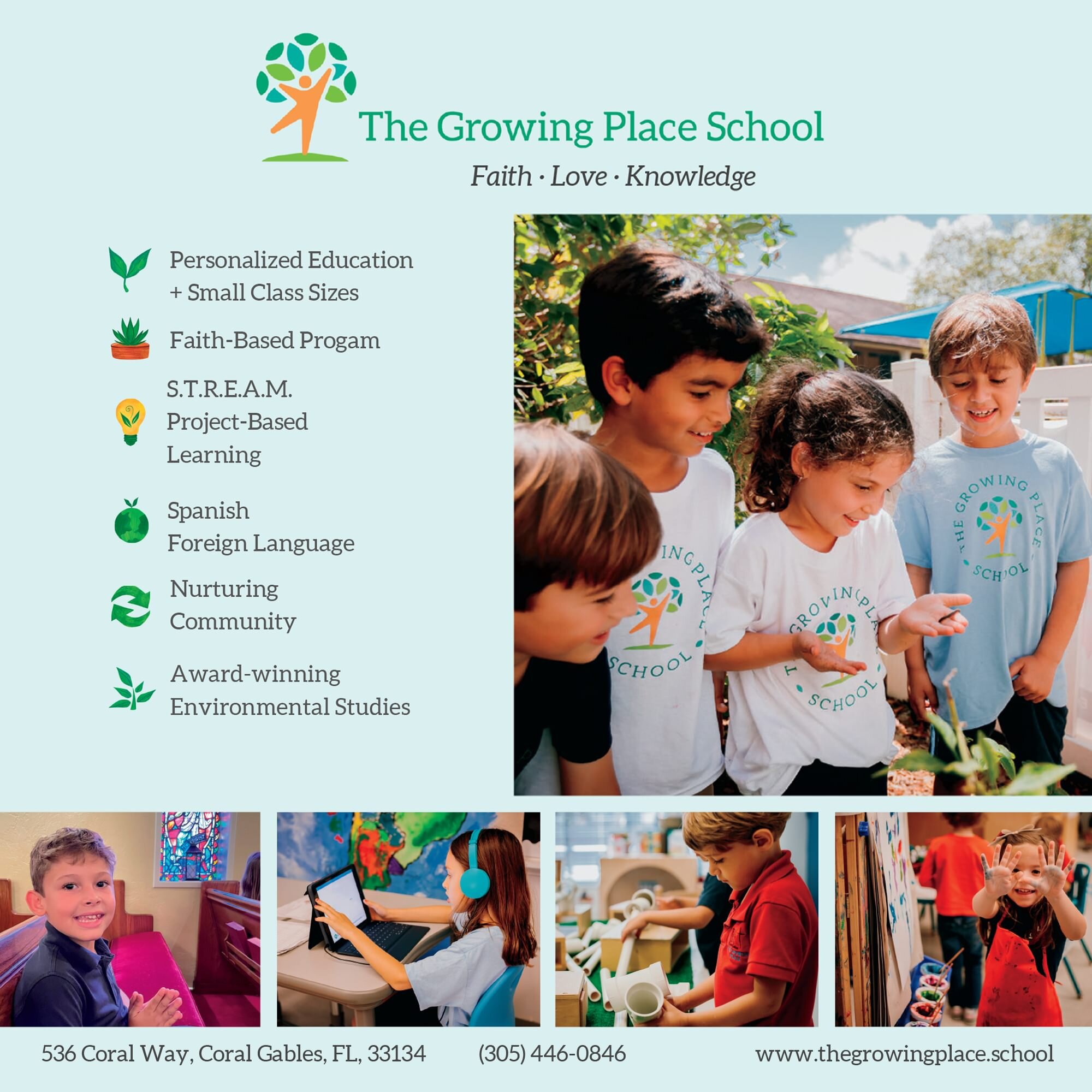 Set in a community atmosphere, The Growing Place provides children with a positive, inspiring, creative, and supportive learning environment, anchored in
Christian faith and founded on best practices in innovative education. @thegrowingplaceschool ho