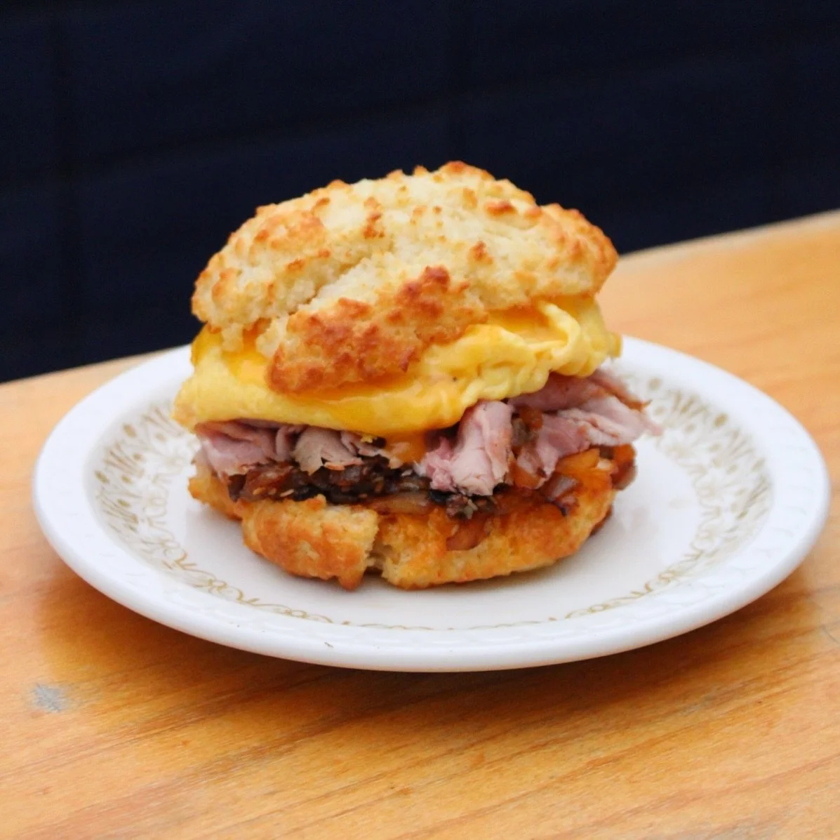 We have an egg-cellent idea&hellip; tired of our yolks? 😏 Don&rsquo;t forget to add an egg onto your biscuit sando next time you come in!