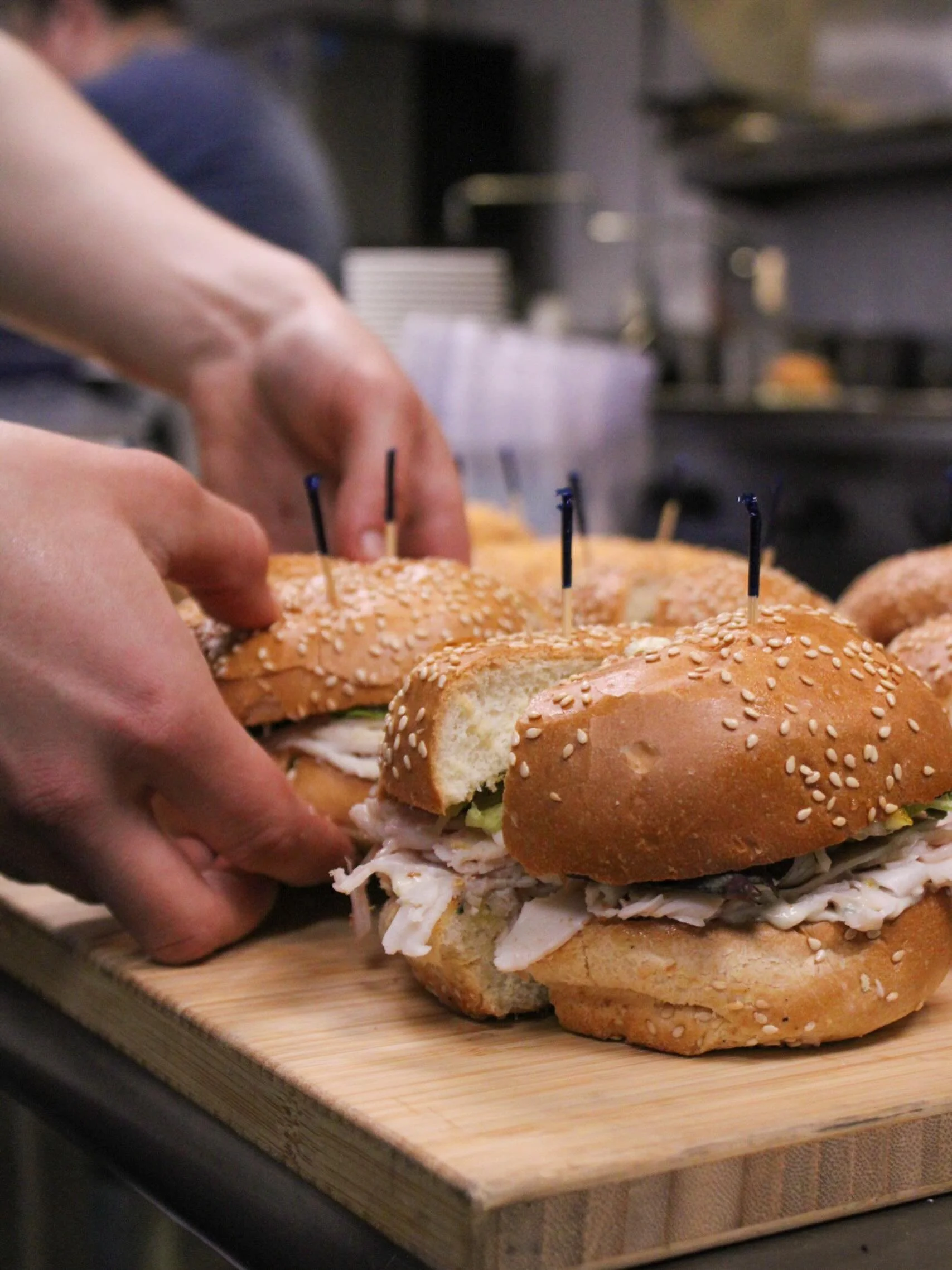 At this point the Chicken Sandwich is basically your emotional support order 😅💗 respectfully&hellip; have we considered trying something new once in a while? 👀✨ and yes, catering trays of sandos for your next meeting/event just make sense.