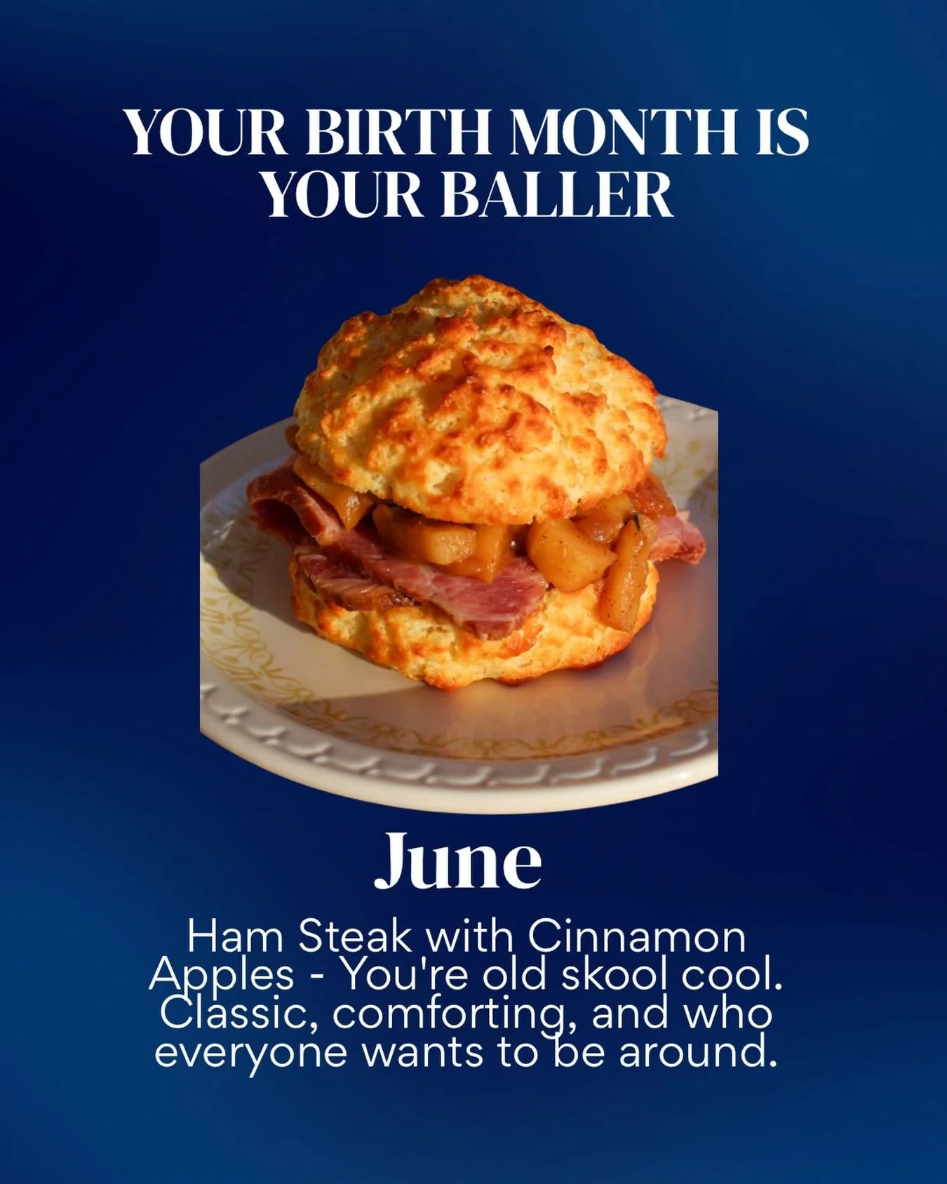 Where are all our Gemini &amp; Cancer Biscuit lovers at? ✨ Do you feel seen by this Baller? Do you think we did you justice? -June ballers let us know your favorite biscuit combos down below!
