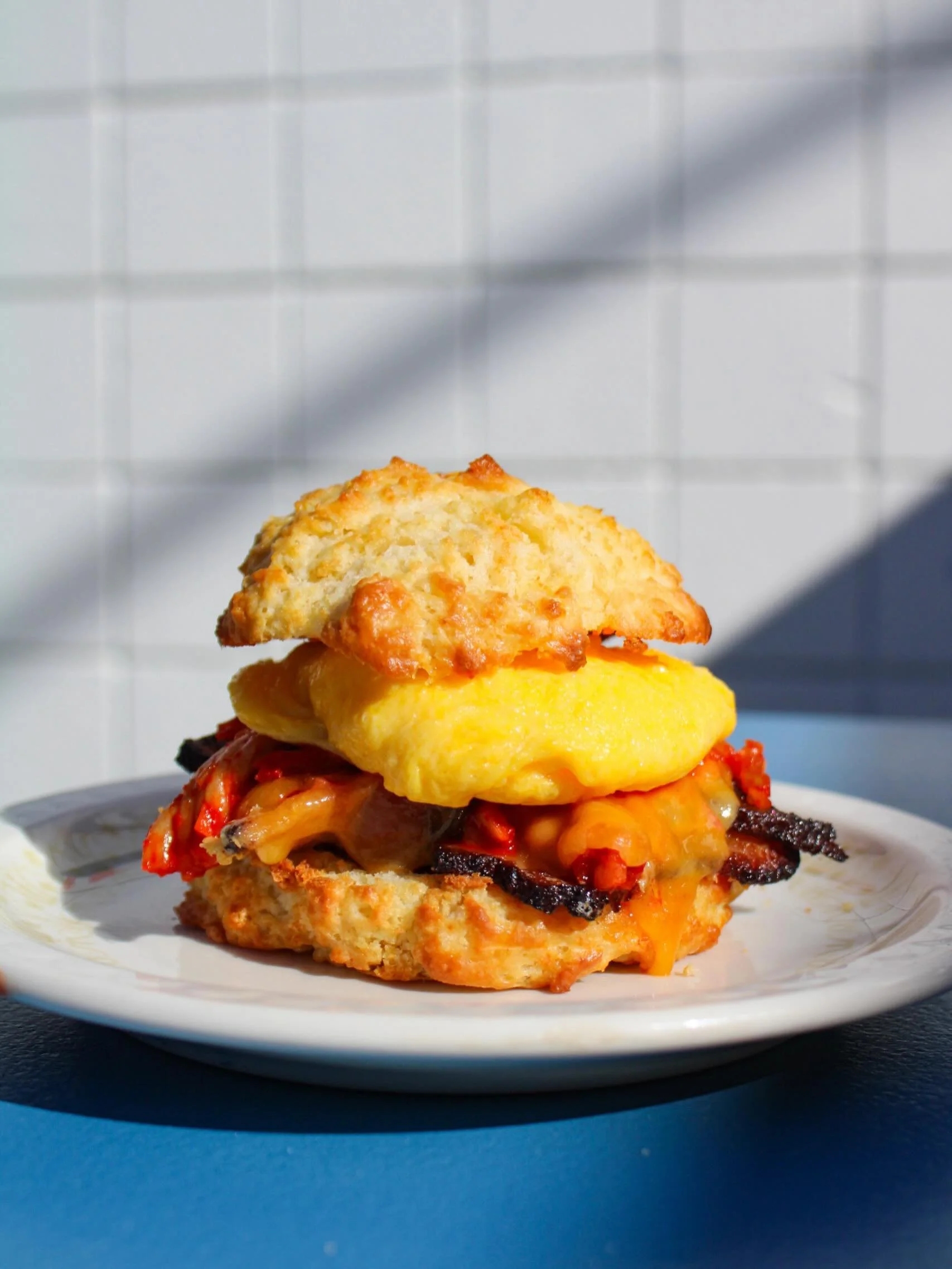 Yes, it&rsquo;s Monday. Yes, we&rsquo;re closed. And yes, we&rsquo;re posting a photo of this beautiful biscuit anyway. Consider it a friendly reminder to pencil us into your plans for later this week 😏