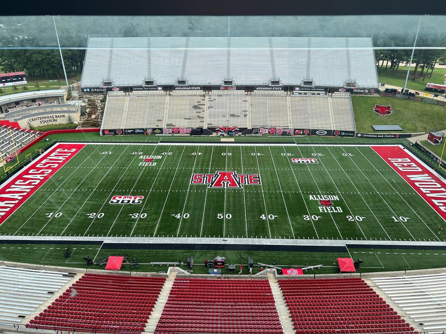 Best game day seat in the stadium! Live streaming pregame and halftime for @astatebands again this year. I&rsquo;ve been in some really nice college football stadiums but I&rsquo;m partial to this one for sure. Gonna be a good game against Grambling 