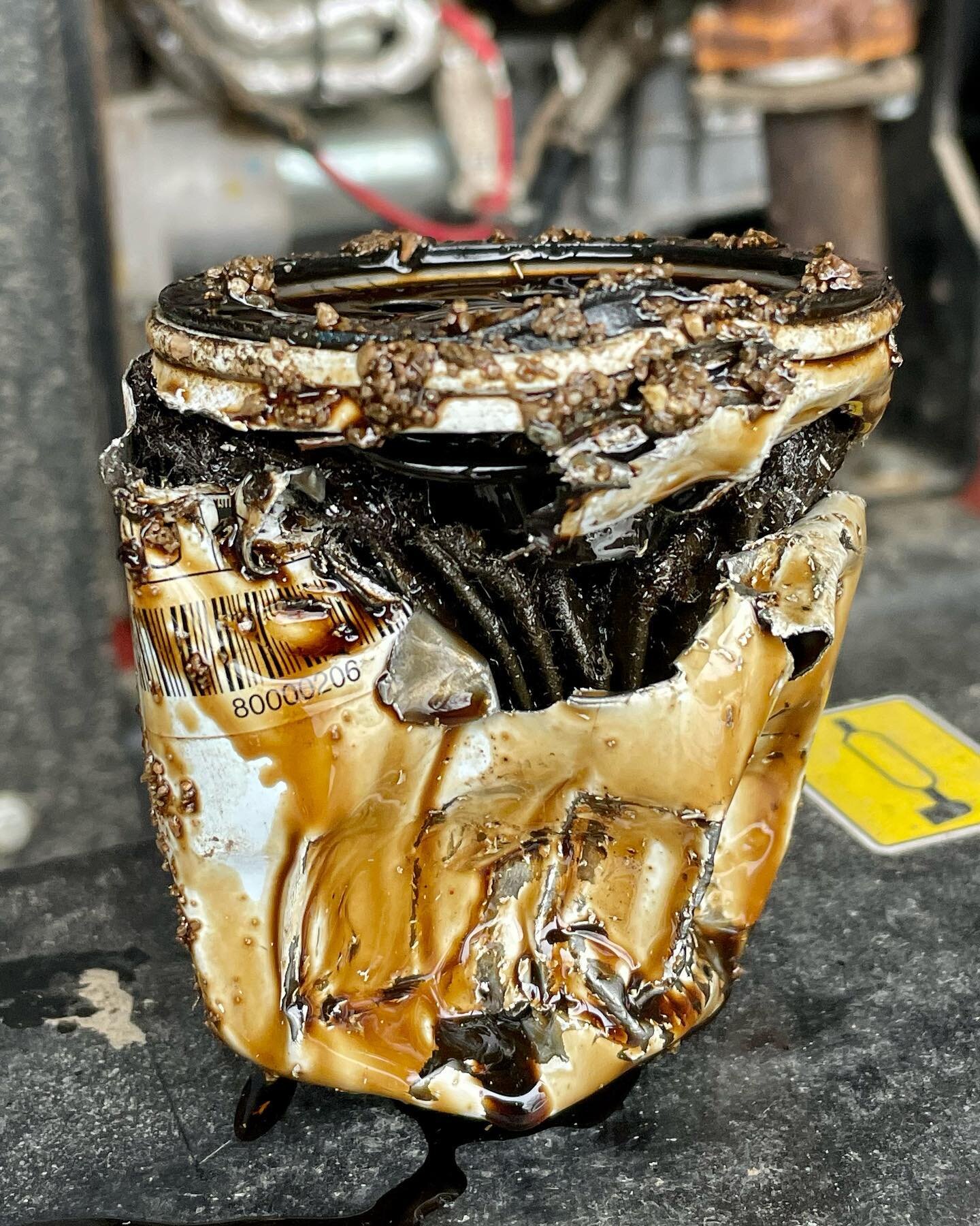 Maintenance tip of the day. If you have a stuck oil filter, don&rsquo;t get frustrated. Just beat the shit out of it until you&rsquo;re blue in face!