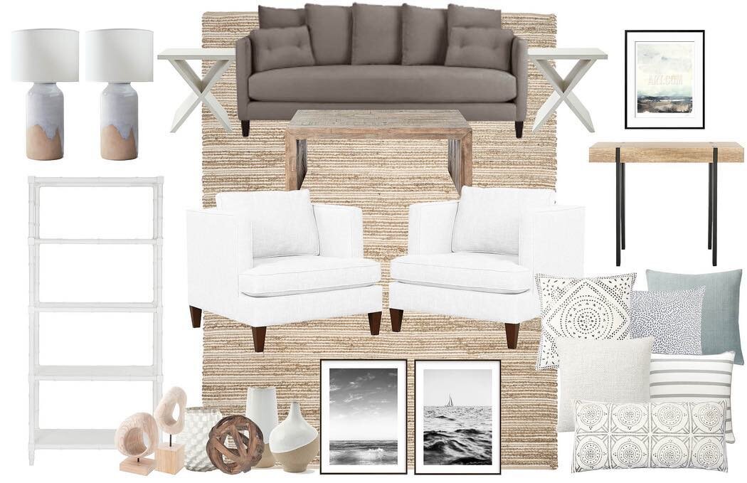 Calming Coastals || Concept and Final Design for a New Jersey shore house 🙌🏼