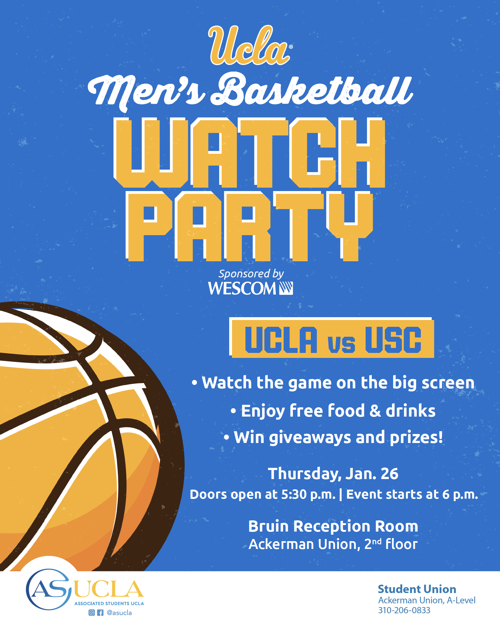 Join UCLA Student Union to watch UCLA vs