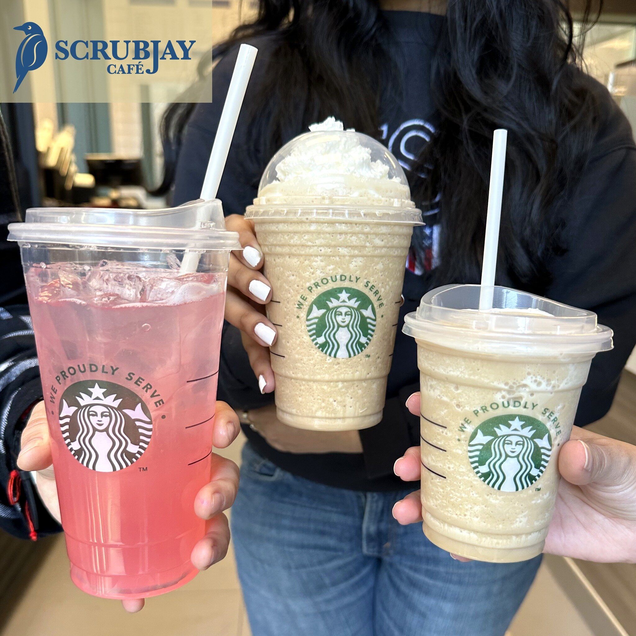 Calling all medical students! 🗣 Scrub Jay Caf&eacute; is now open in the Manoukian Medical building. Take a break to grab a Starbucks drink, a sweet pastry, or a quick to-go lunch!