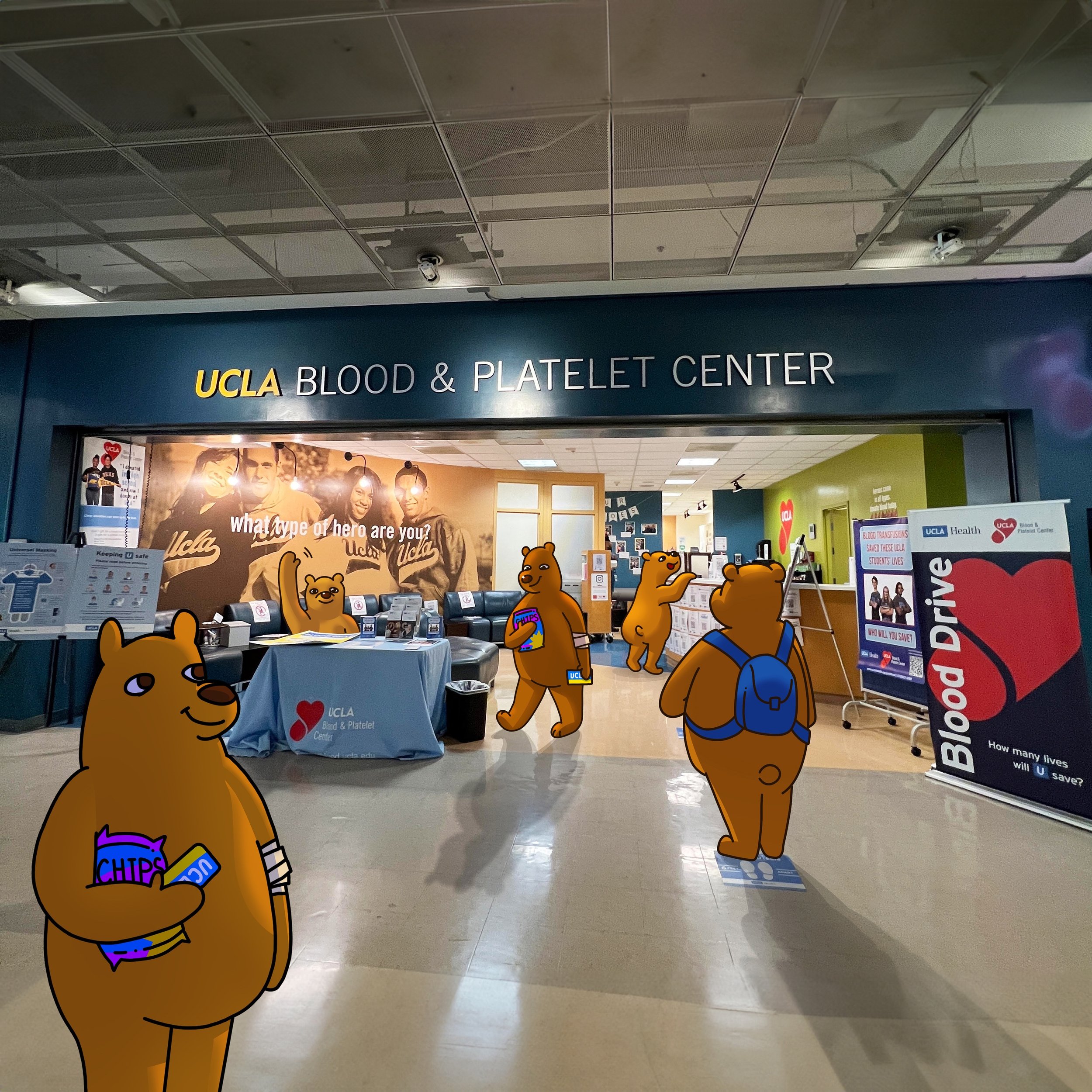 Just cuz it&rsquo;s Week 10 doesn&rsquo;t mean it&rsquo;s too late to donate blood at the UCLA Blood and Platelet Center! Come by, grab a snack, and change a life! Plus, check out the perks* that you can receive in exchange for your generous donation