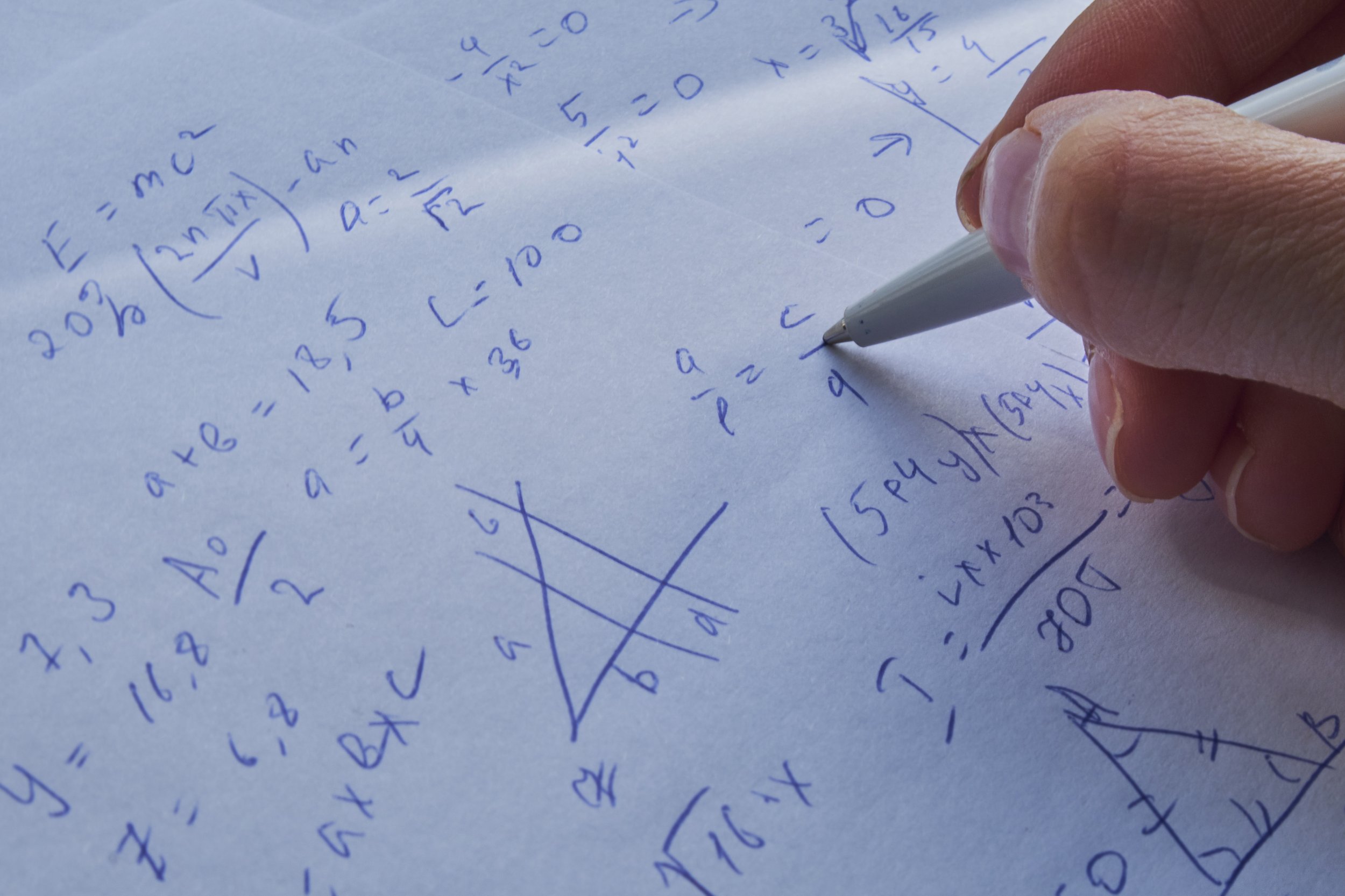 UCLA math diagnostic test