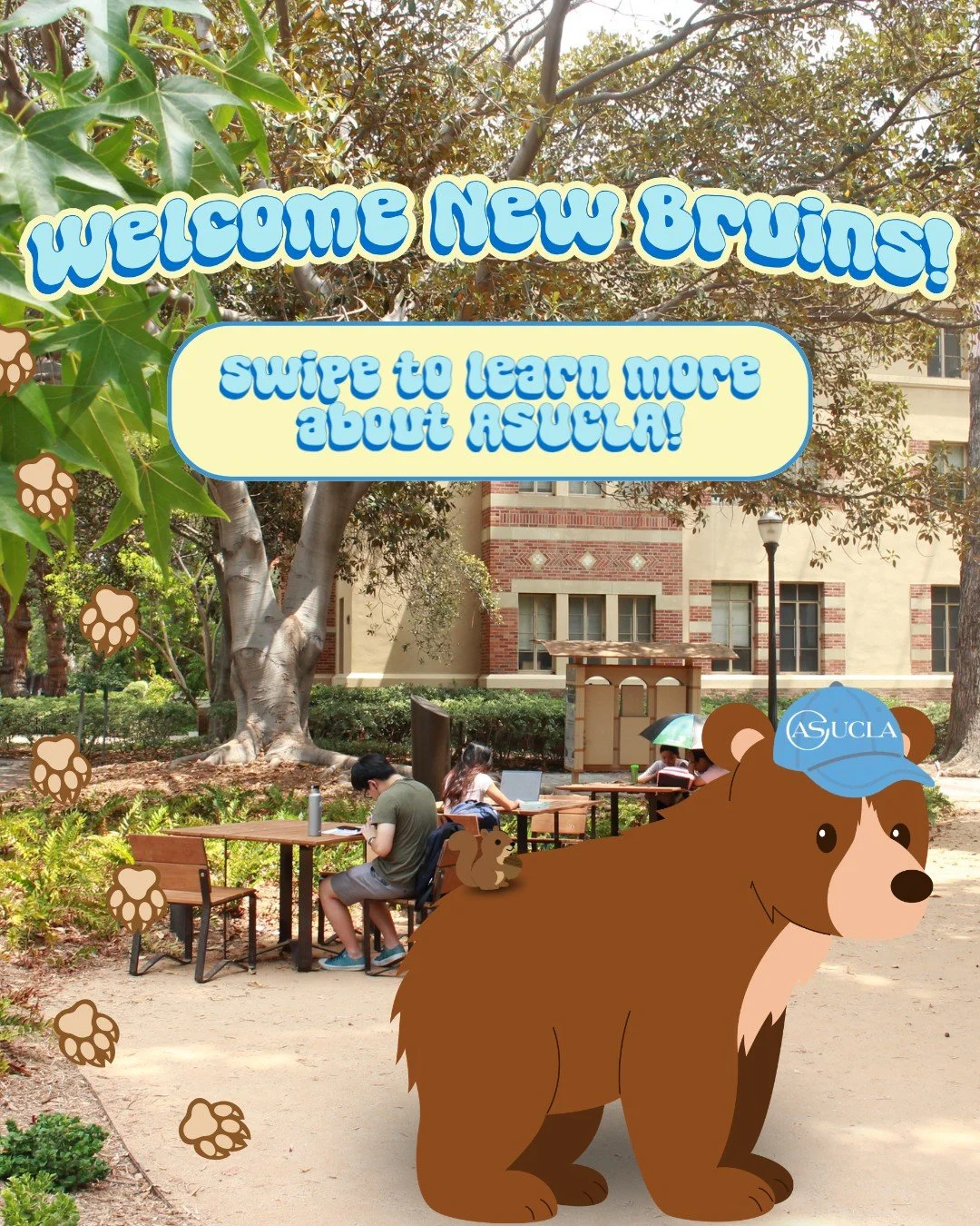 Welcome, New Bruins, to UCLA!🌟

Learn more about ASUCLA during the start of your UCLA journey and follow us to stay updated! 🫶

#uclabruins #ucla #asucla #studentlife #collegelife