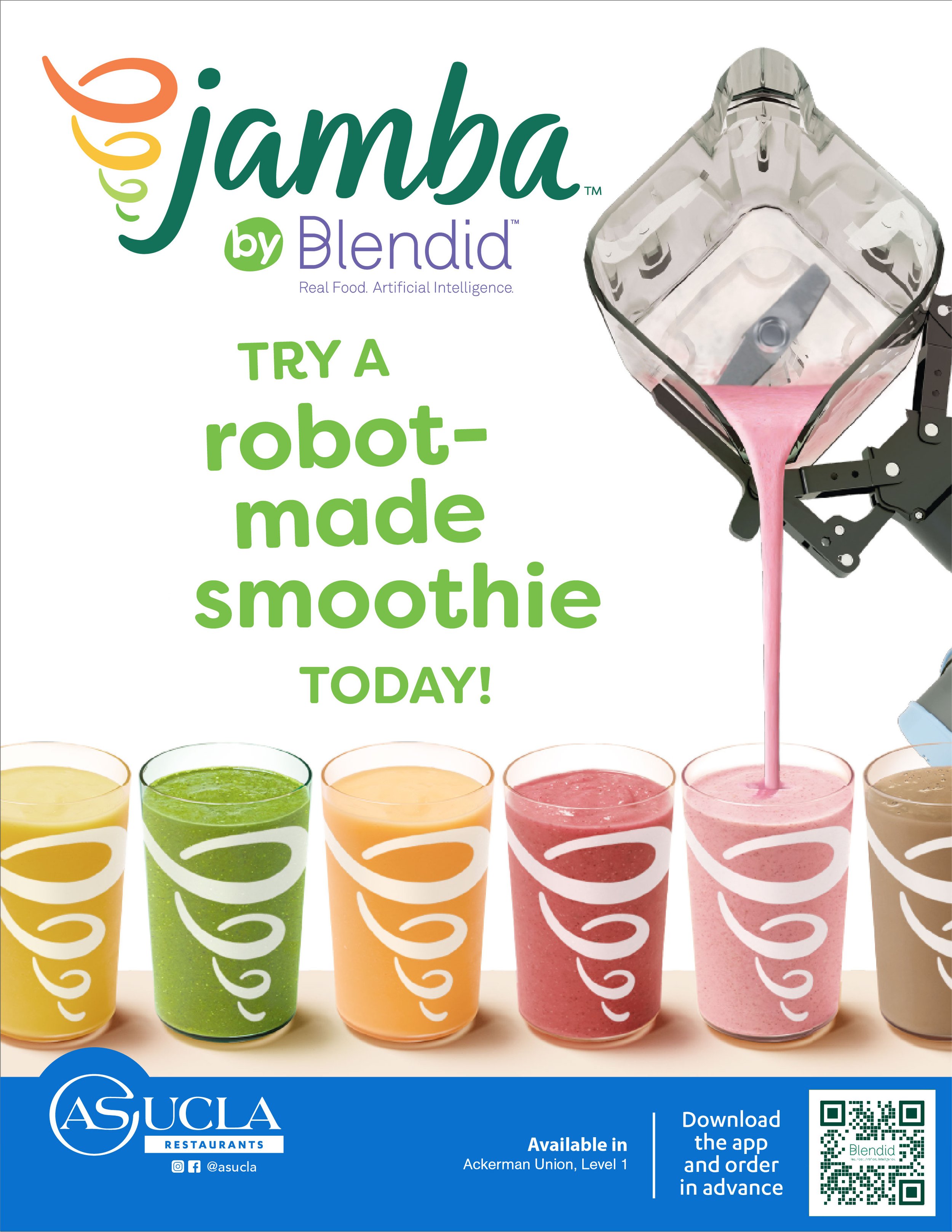 Smoothies artificial — ASUCLA opens UCLA's food kiosk, Jamba by Blendid ASUCLA