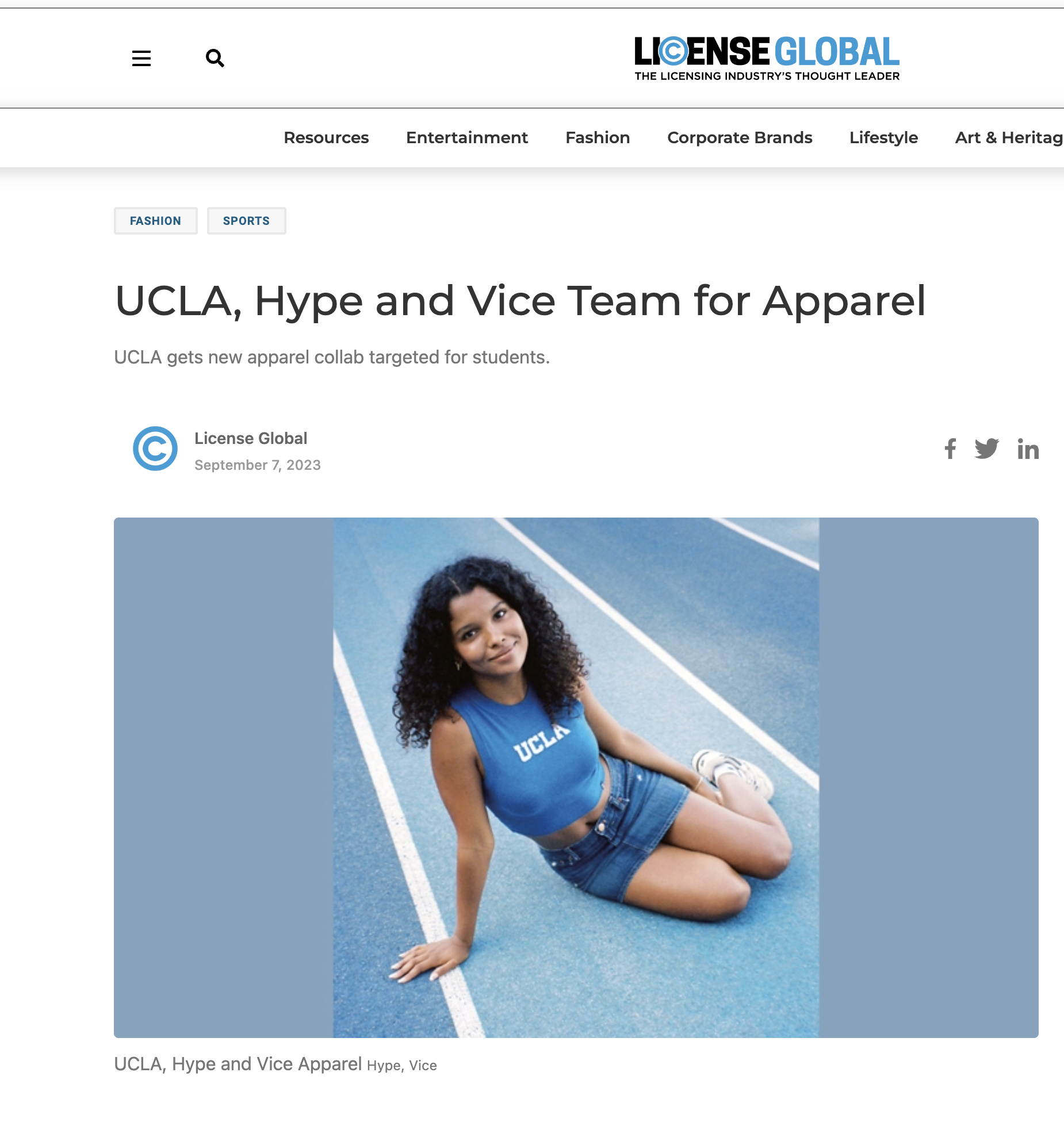 UCLA, Hype and Vice Team for Apparel