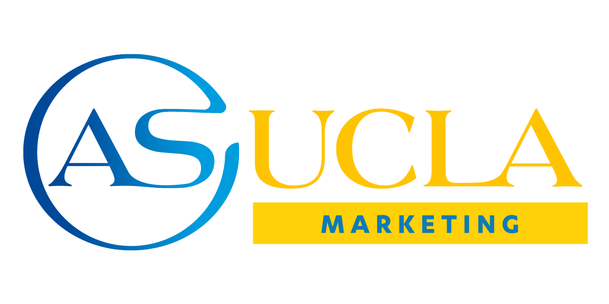 ASUCLA Marketing blue and gold logo