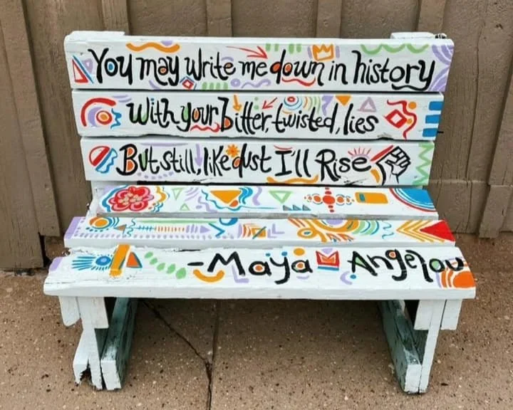 Upcycled Bust Stop Bench