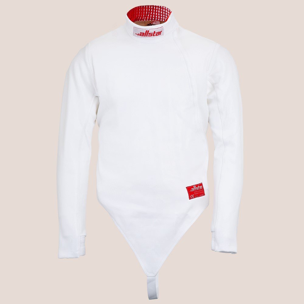 350N Fencing Uniform Suit Superior Nylon Fencing Jacket Metallic Vest for Child and Adult Fencer Suitable for Left-Handed and Right-Handed Fencers 