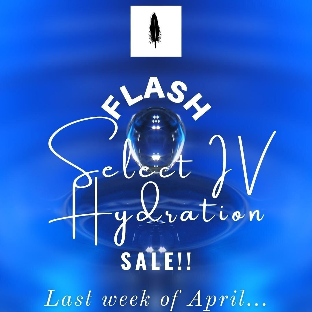 NEXT WEEK ONLY!
Flash sale on our Dear Prudence (best for skin, hair, nails) and Hard Day's Night (best for hangovers, migraines, illness) IV cocktail kits.
Get hydrated, boost your energy, strengthen hair and nails, or treat headaches and nausea wit