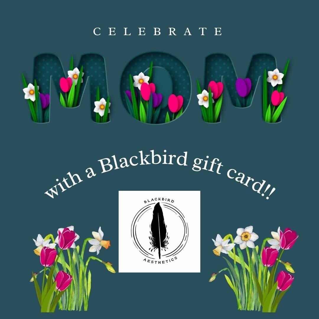 Don't forget Mother's Day in TWO days!!
Celebrate the mom in your life with the perfect gift... a Blackbird gift card!
Stop by Blackbird to pick up a physical card, or purchase a virtual card by messaging or emailing us.
blackbirdboone.com

#tox #neu