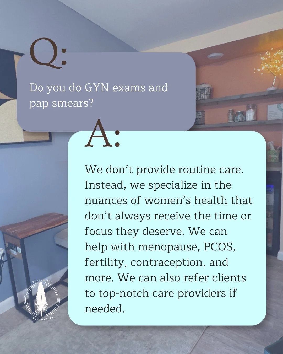 We may not do routine OB-GYN exams, but we do so many other things!  We are here to help you with more nuanced women's health services that don't always get the time and attention they deserve. Learn more about our wellness services with the link in 