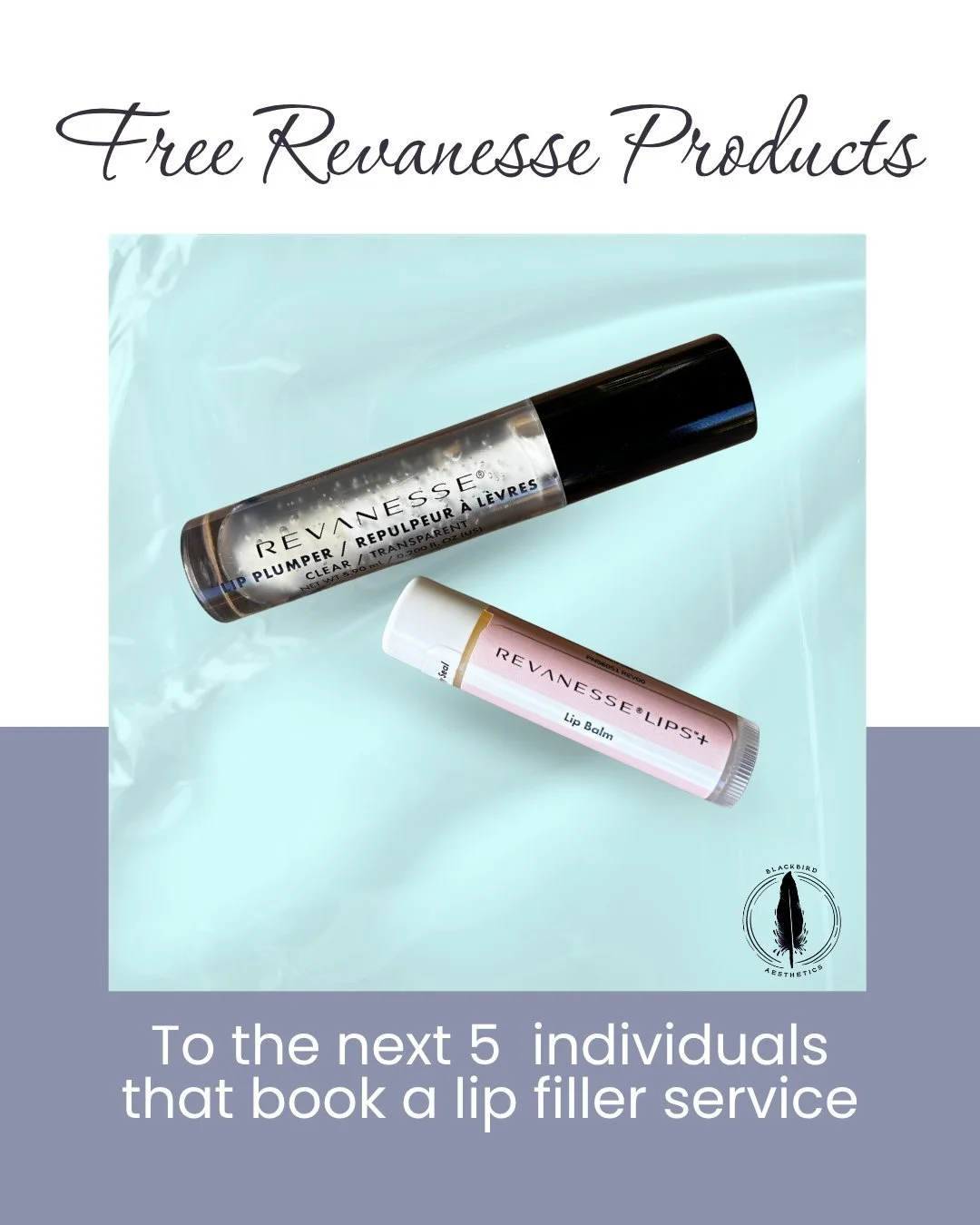 Good deal alert‼️❣️ The first 5 clients to book a lip filler service will receive a bonus Revanesse lip plumper and Revanesse lip moisturizer! Book your appointment today with the link in our bio.