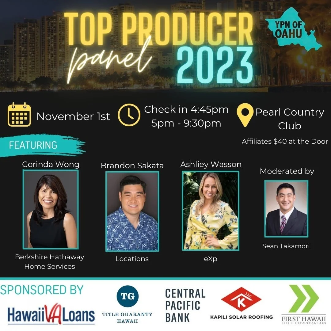 YPN pf Oahu Top Producer Panel 2023