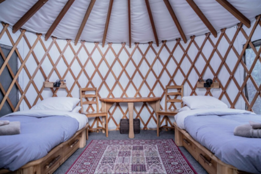 A Bed in a Two Bed Shared Yurt