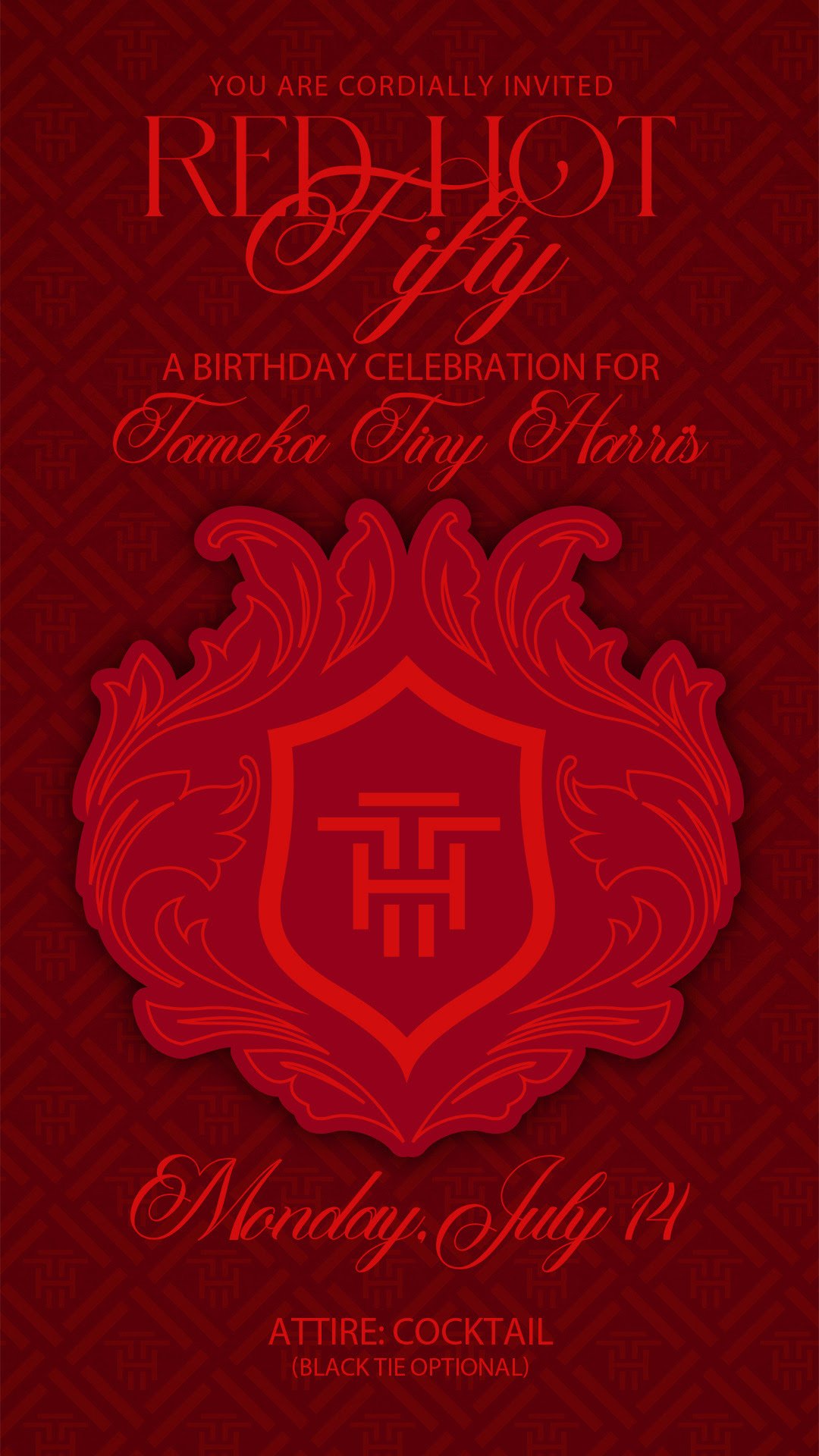 RED HOT AT 50: TAMEKA “TINY” HARRIS CELEBRATES HER MILESTONE BIRTHDAY IN STYLE