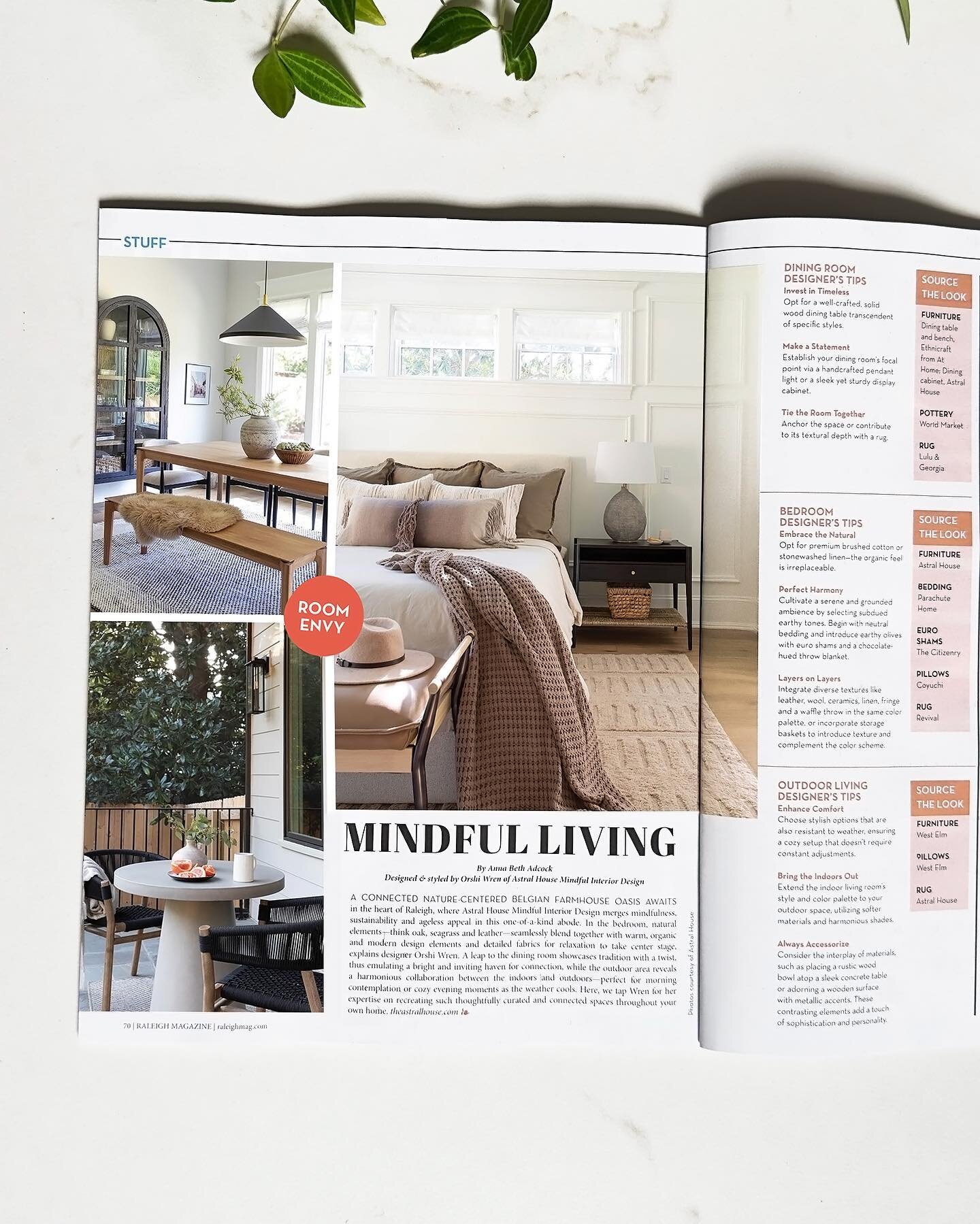🌟 Exciting News! 🌟 Astral House is honored to be featured in this month's issue of Raleigh Magazine. We're thrilled to share a glimpse of a stunning home designed by our founder, Orshi Wren. Thank you Raleigh Magazine for the wonderful feature! 🏡✨