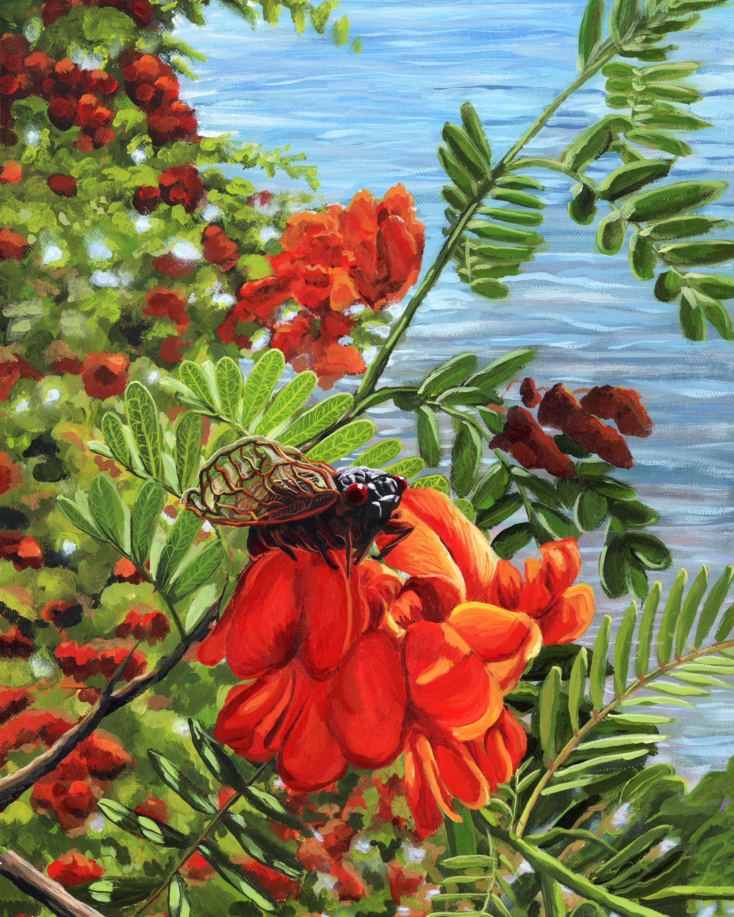 Prints of painting of Dreher Island State Park by Kristin Holzer - fine art print - south carolina state park