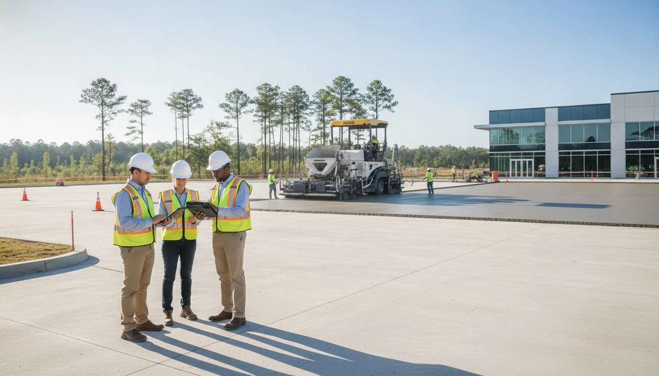 Commercial Concrete Paving in Conroe, TX: Engineering Lasting Infrastructure